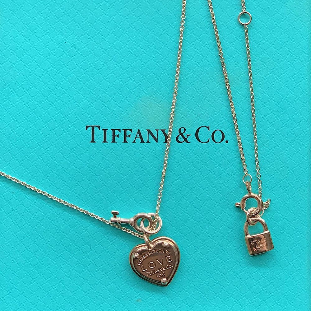 Tiffany & Co. LOVE Heart Tag Key Pendant Necklace